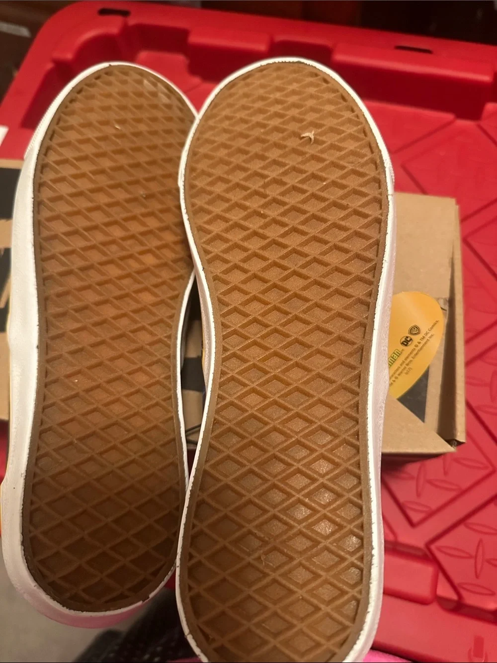 Bioworld Batman Slip-On Sneakers - Black and Yellow